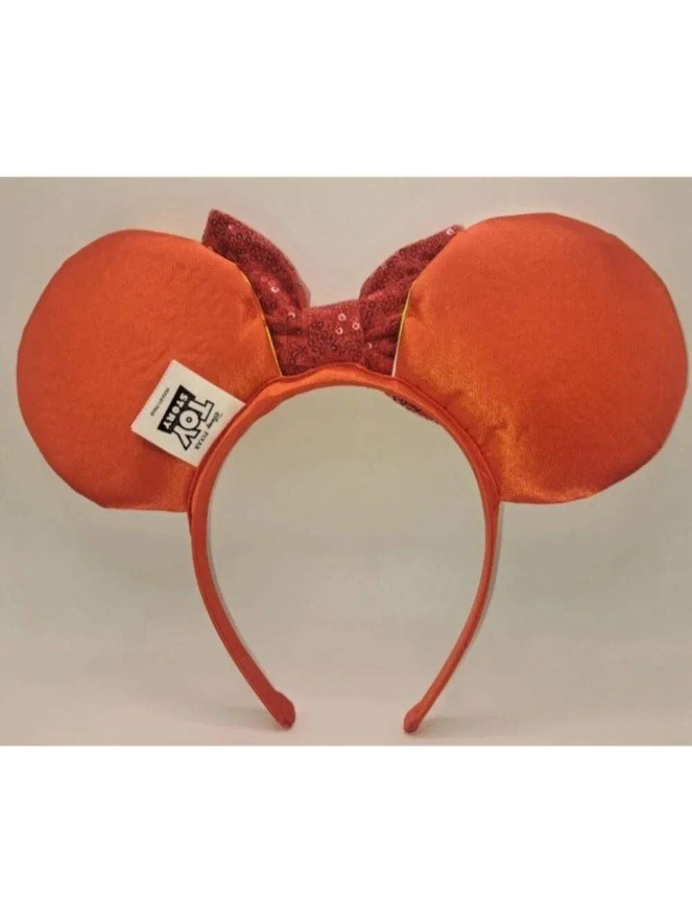 Toy Story Minnie Mouse Sequin Red Bow Ears Space Ranger Sheriff Headband Disney